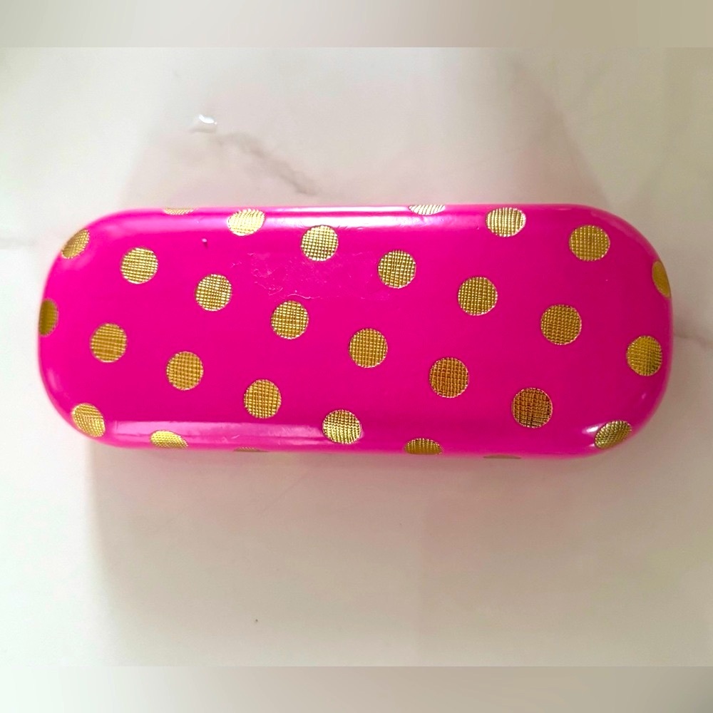 Hard Candy Vibrant Pink Case with Gold Accents NWOT